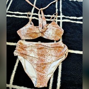 Snakeskin Two Piece Bikini